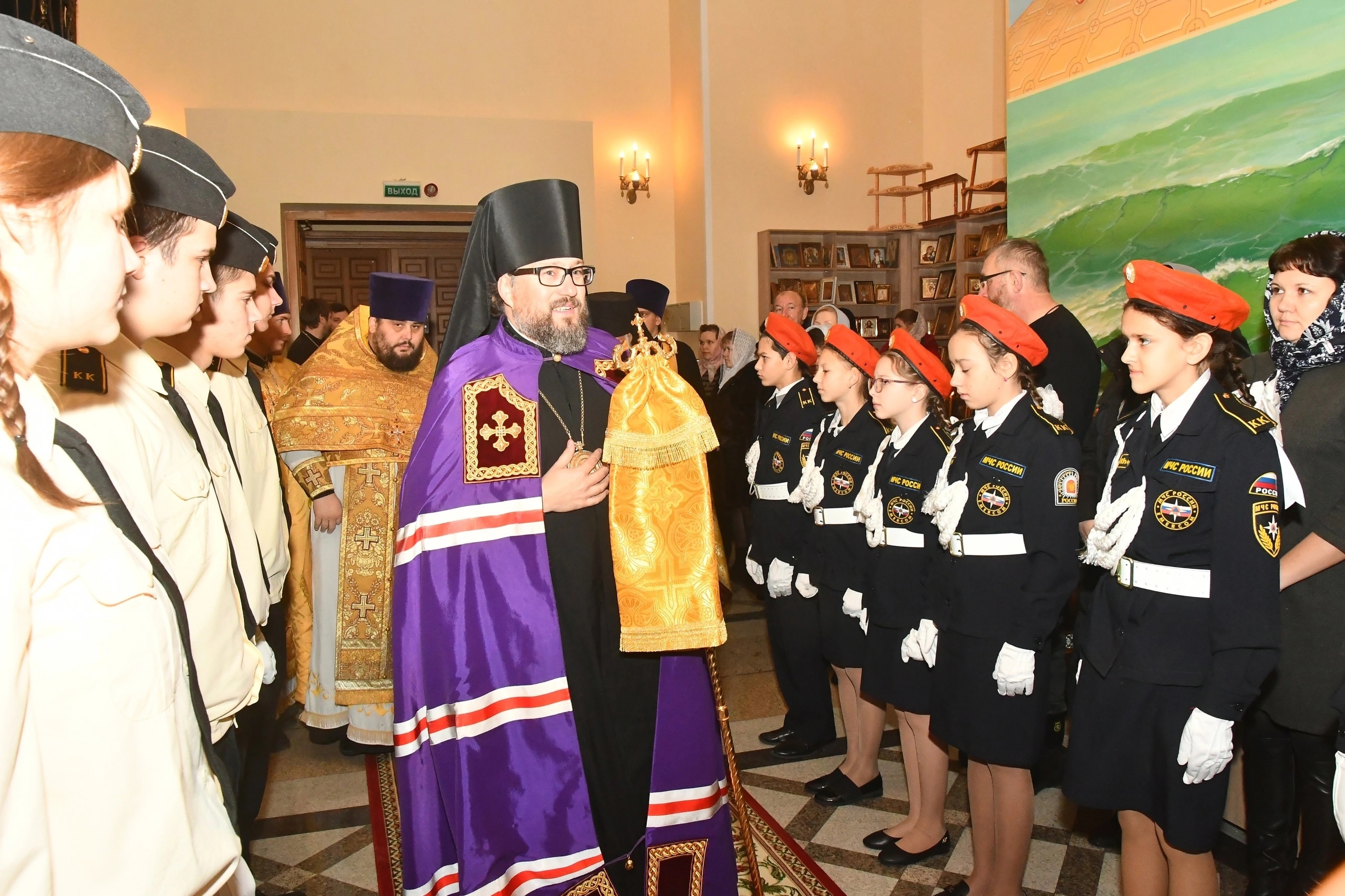 В день Андрея Первозванного в Храме святого апостола Андрея Первозванного..